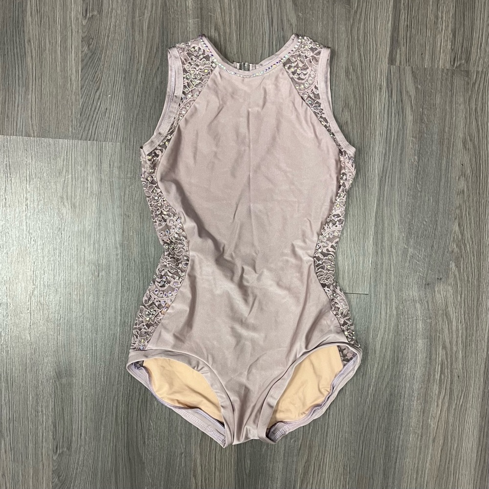 Custom On The Dance Floor Blush Pink Leotard Dance Costume